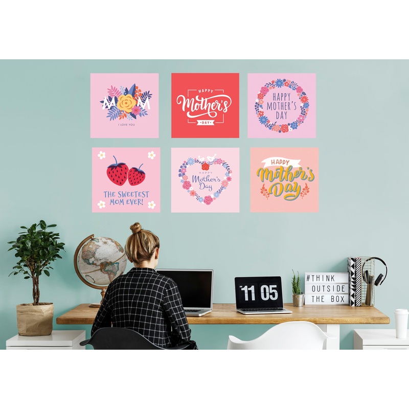 Pink Mother’s Day Collection  –  Removable Wall Decal