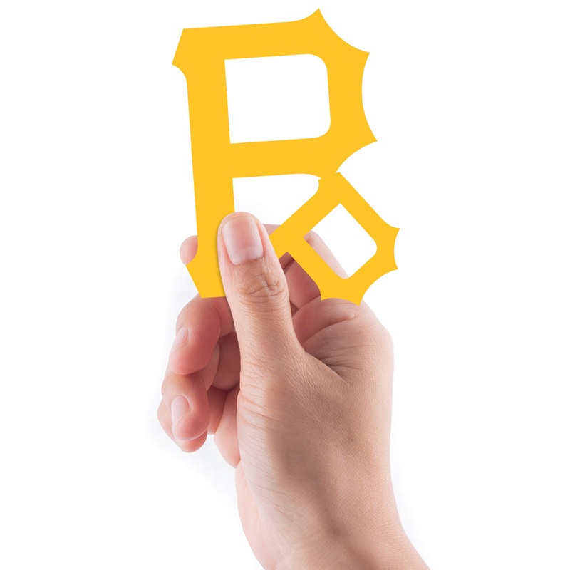 Pittsburgh Pirates – 5 Logo Minis (Mixed Sizes) – Official MLB – Reusable Vinyl Decals