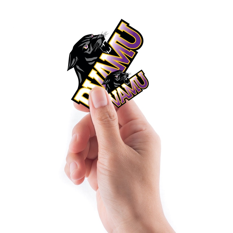 Prairie View A&M Panthers – 5 Logo Minis (Mixed Sizes) – Official NCAA – Reusable Vinyl Decals