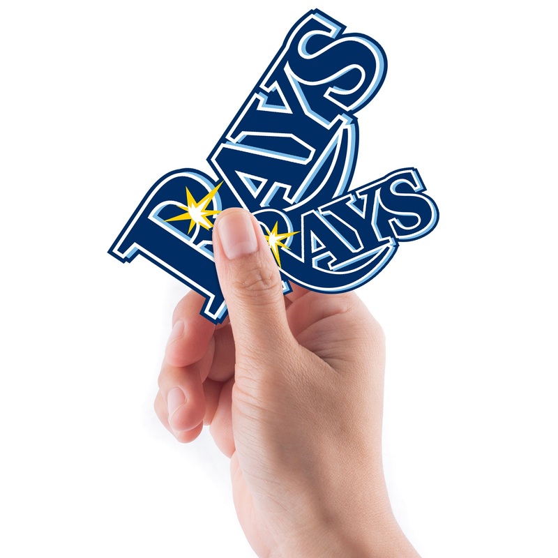 Tampa Bay Rays – 5 Logo Minis (Mixed Sizes) – Official MLB – Reusable Vinyl Decals