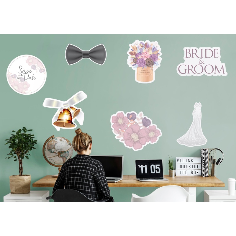Wedding Collections 7   Removable Wall   Adhesive Decal