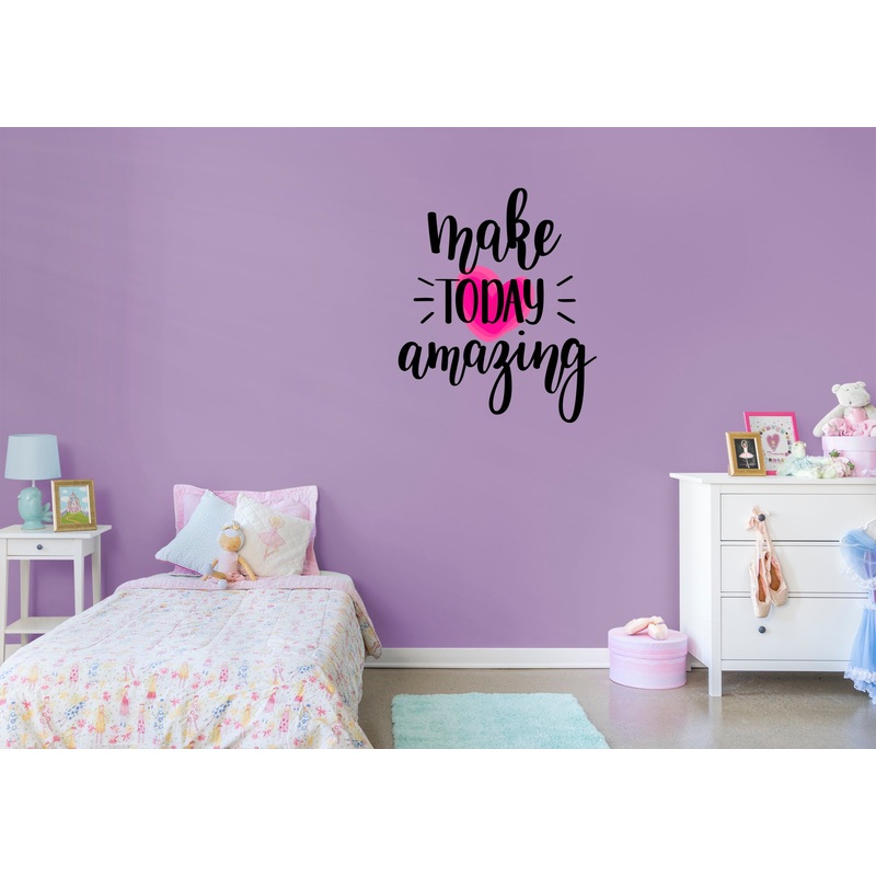 Words and Quotes  Make Today Amazing Premask            Removable Wall   Adhesive Decal