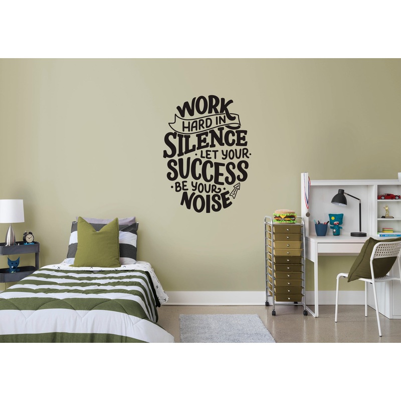 Words and Quotes  Work Hard Premask            Removable Wall   Adhesive Decal