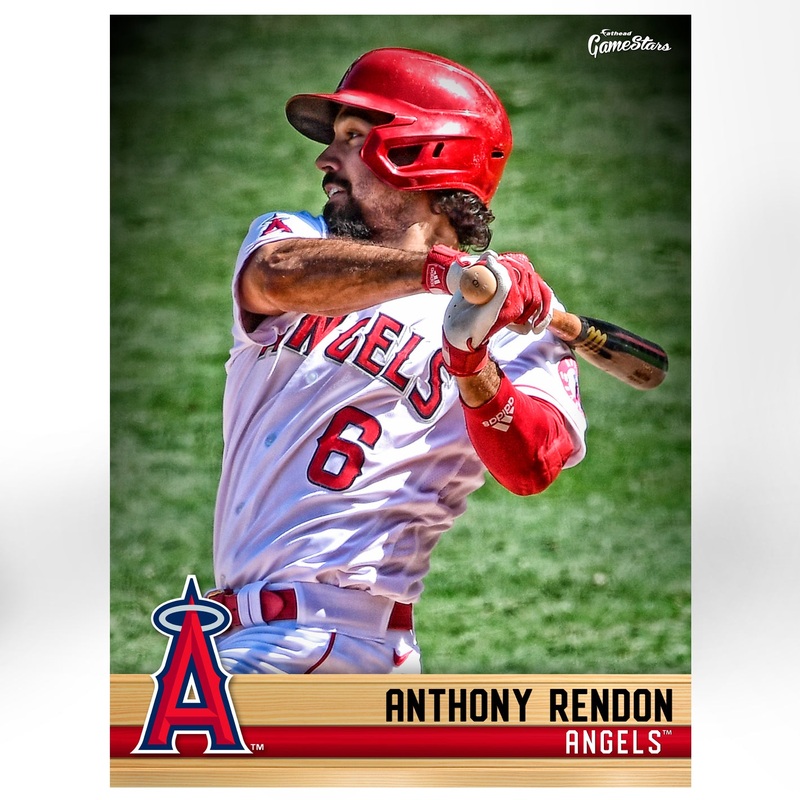 Anthony Rendon – GameStars Series – Peel & Stick Poster – Official MLB – Los Angeles Angels – Reusable Vinyl Wall Decal
