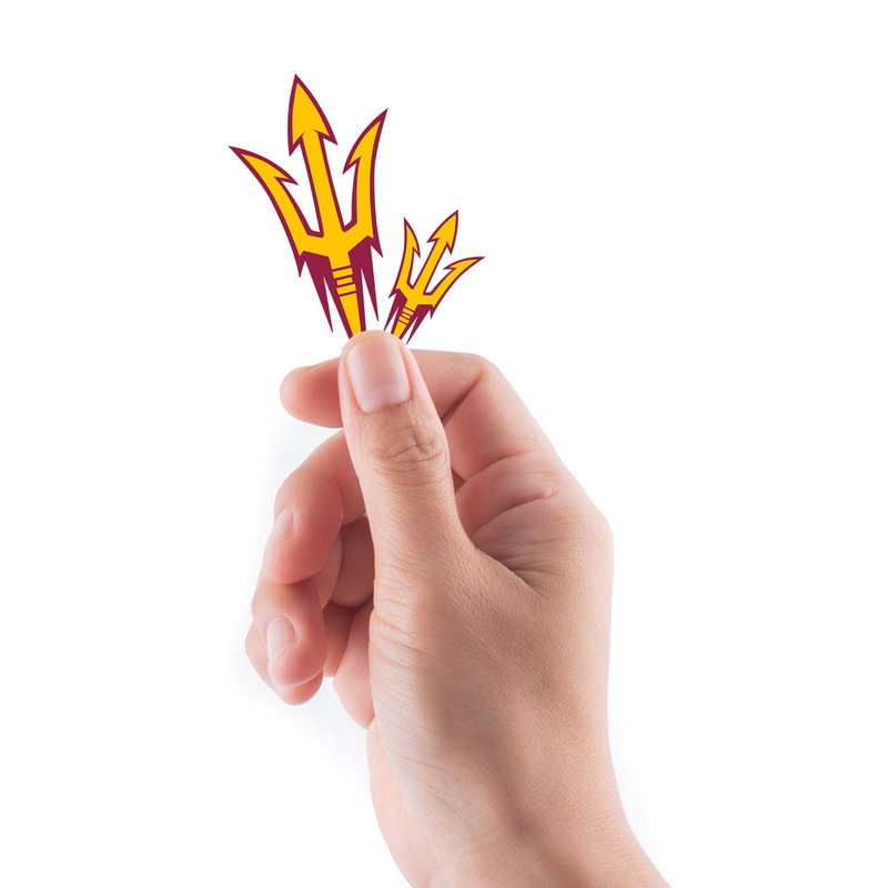 Arizona State Sun Devils – 5 Logo Minis (Mixed Sizes) – Official NCAA – Reusable Vinyl Decals