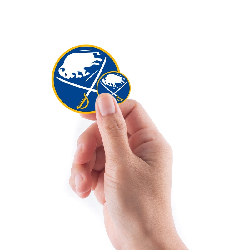 Buffalo Sabres – 5 Logo Minis (Mixed Sizes) – Official NHL – Reusable Vinyl Decals