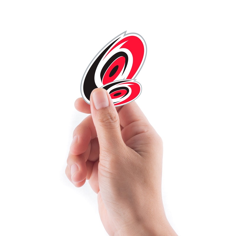 Carolina Hurricanes – 5 Logo Minis (Mixed Sizes) – Official NHL – Reusable Vinyl Decals