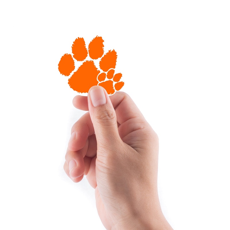 Clemson Tigers – 5 Logo Minis (Mixed Sizes) – Official NCAA – Reusable Vinyl Decals