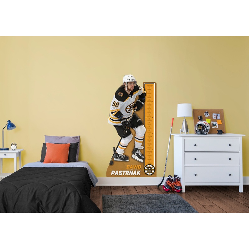 David Pastrk – Growth Chart – Official NHL – Boston Bruins – Reusable Vinyl Wall Decal