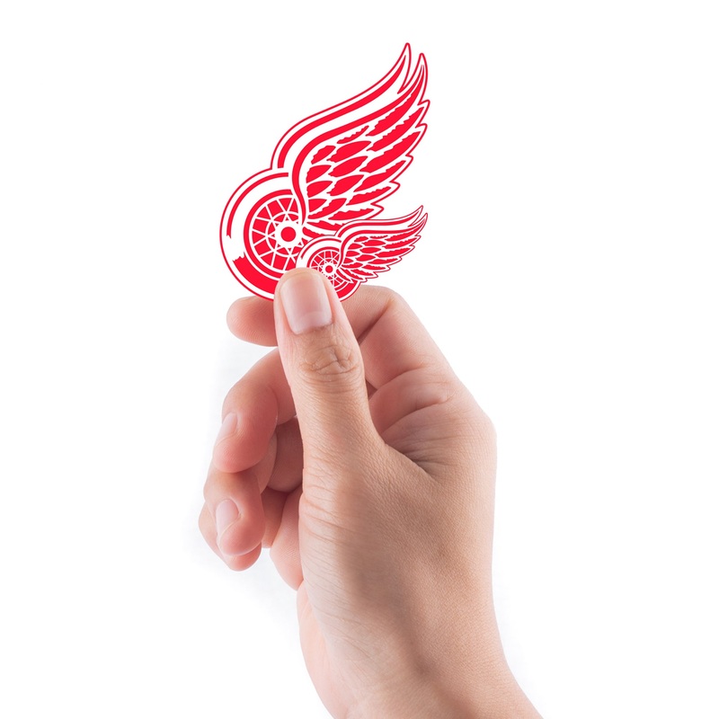 Detroit Red Wings – 5 Logo Minis (Mixed Sizes) – Official NHL – Reusable Vinyl Decals