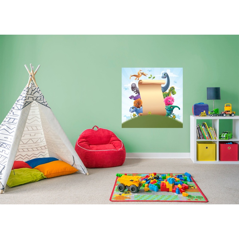 Dino and Friends Dry Erase            Removable Wall   Adhesive Decal
