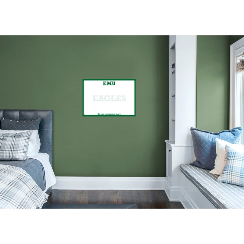 Eastern Michigan Eagles – Dry Erase Whiteboard – Official NCAA – Reusable Vinyl Wall Decal