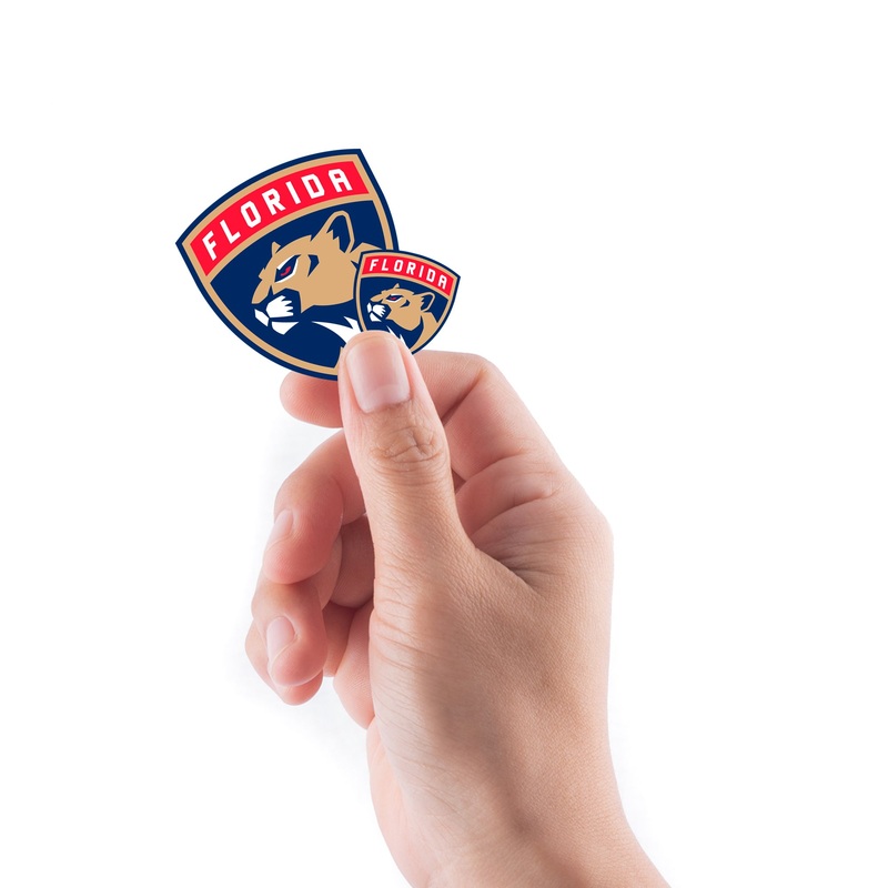 Florida Panthers – 5 Logo Minis (Mixed Sizes) – Official NHL – Reusable Vinyl Decals