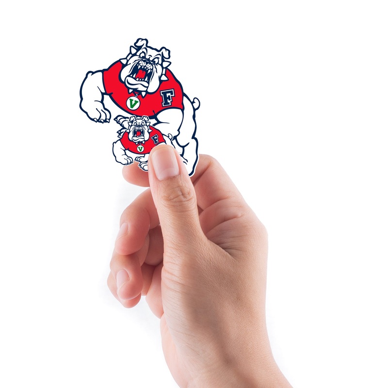 Fresno State Bulldogs – 5 Logo Minis (Mixed Sizes) – Official NCAA – Reusable Vinyl Decals
