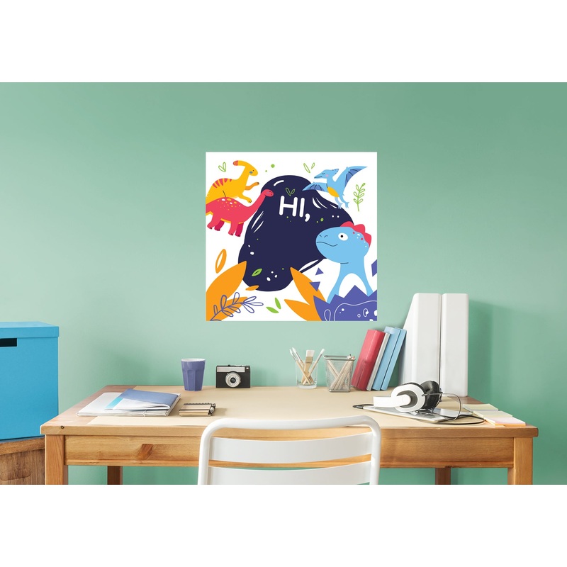 Hi Dino Dry Erase            Removable Wall   Adhesive Decal