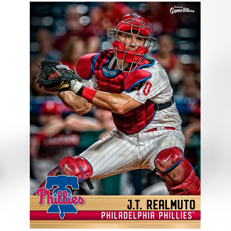 J.T. Realmuto – GameStars Series – Peel & Stick Poster – Official MLB – Philadelphia Phillies – Reusable Vinyl Wall Decal