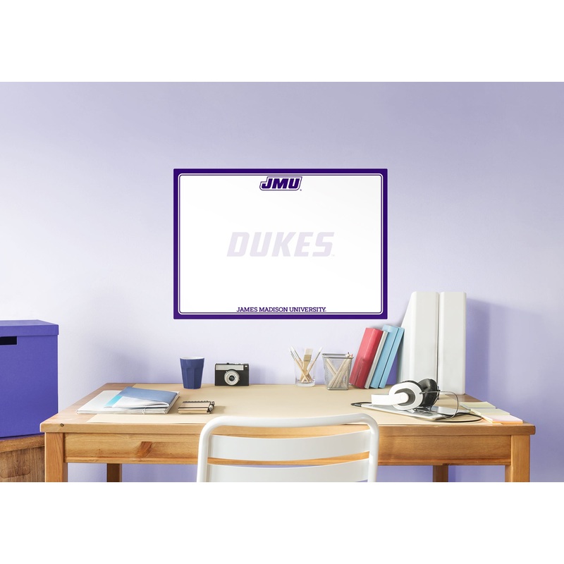 James Madison Dukes – Dry Erase Whiteboard – Official NCAA – Reusable Vinyl Wall Decal