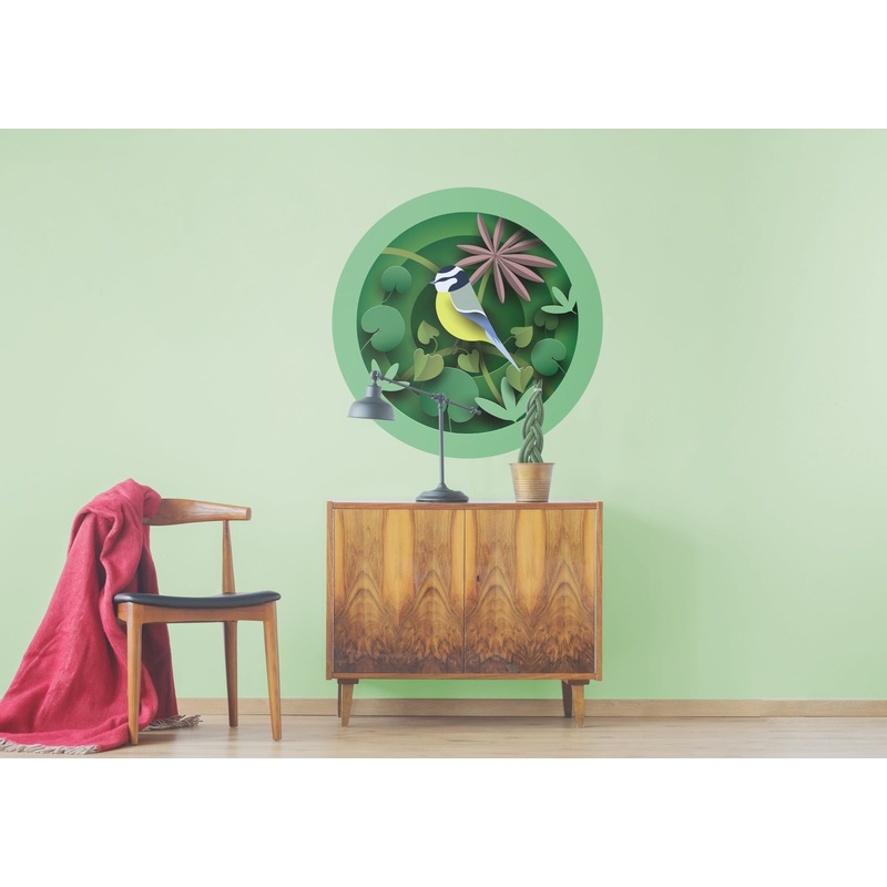 Jungle:  Bird Icon        –   Removable     Adhesive Decal