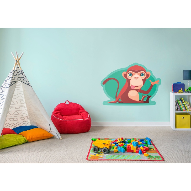Jungle:  Monkey        –   Removable     Adhesive Decal