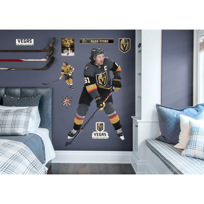 Mark Stone – RealBig Collection – Official NHL – Vegas Golden Knights – Reusable Vinyl Wall Decals