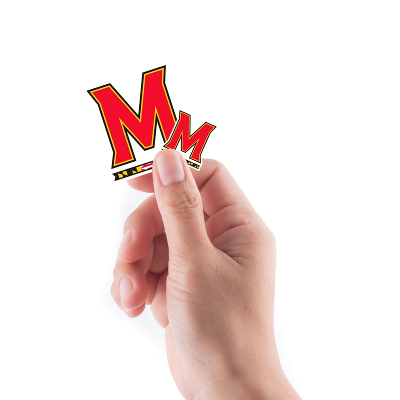 Maryland Terrapins – 5 Logo Minis (Mixed Sizes) – Official NCAA – Reusable Vinyl Decals