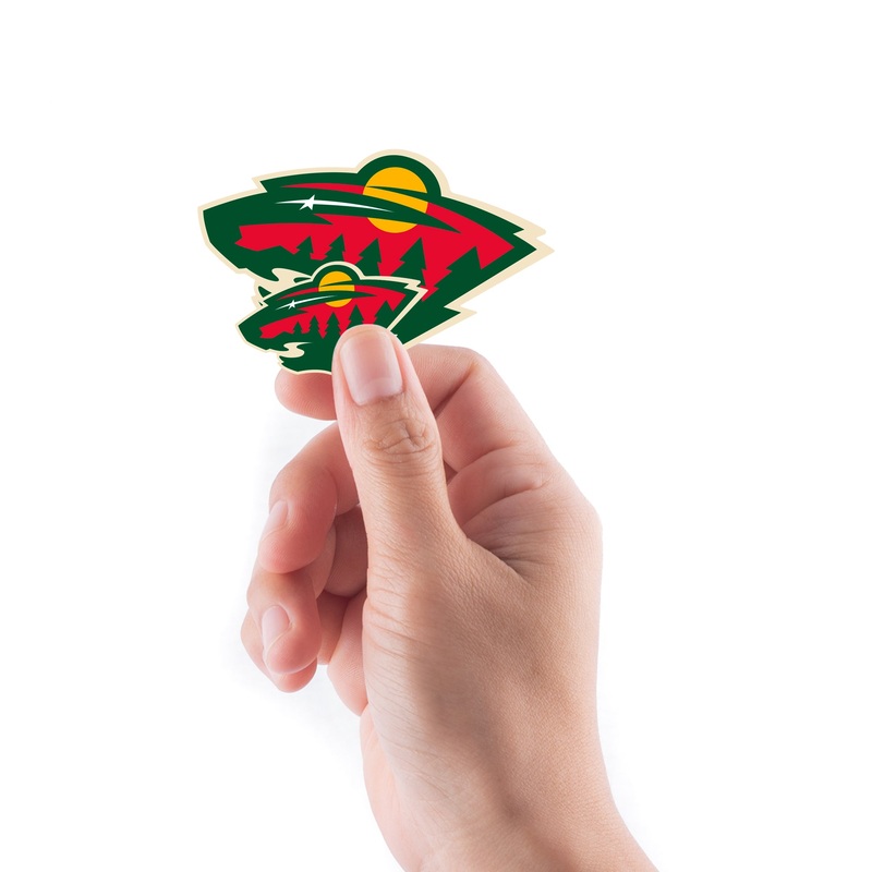 Minnesota Wild – 5 Logo Minis (Mixed Sizes) – Official NHL – Reusable Vinyl Decals