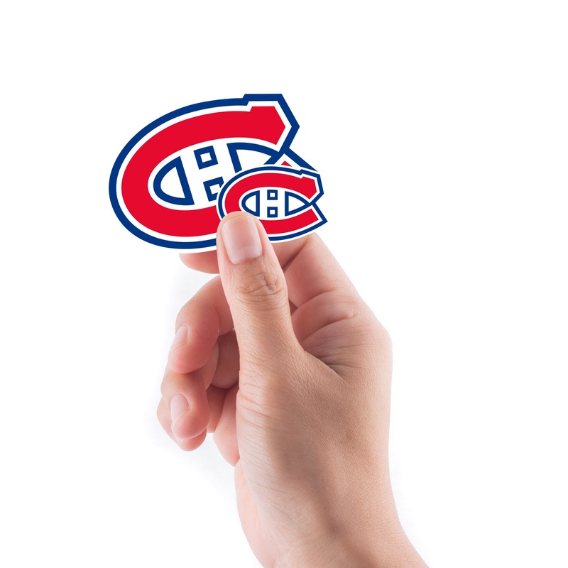 Montreal Canadiens – 5 Logo Minis (Mixed Sizes) – Official NHL – Reusable Vinyl Decals