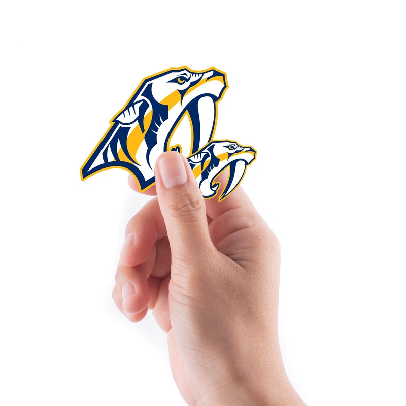 Nashville Predators – 5 Logo Minis (Mixed Sizes) – Official NHL – Reusable Vinyl Decals