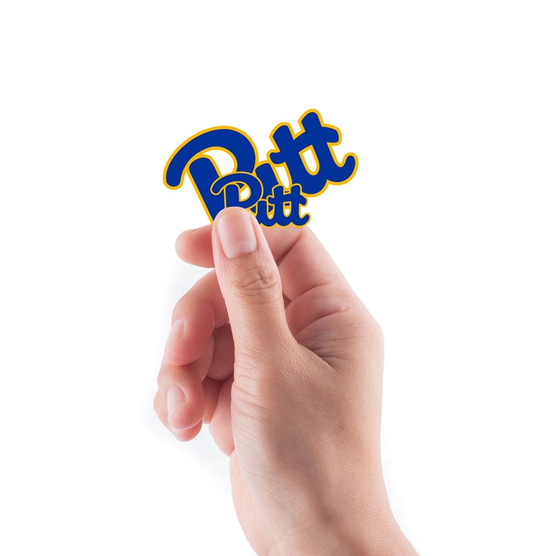 Pittsburgh Panthers – 5 Logo Minis (Mixed Sizes) – Official NCAA – Reusable Vinyl Decals
