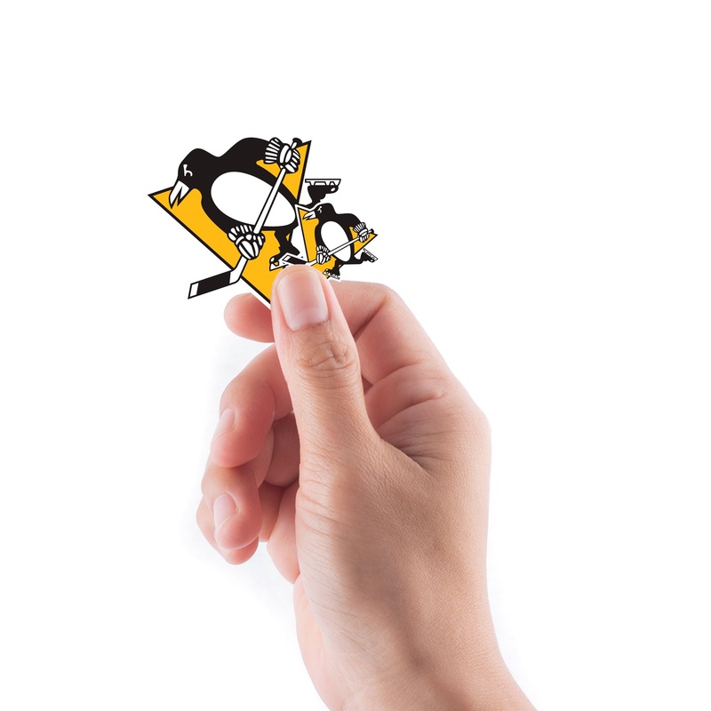 Pittsburgh Penguins – 5 Logo Minis (Mixed Sizes) – Official NHL – Reusable Vinyl Decals