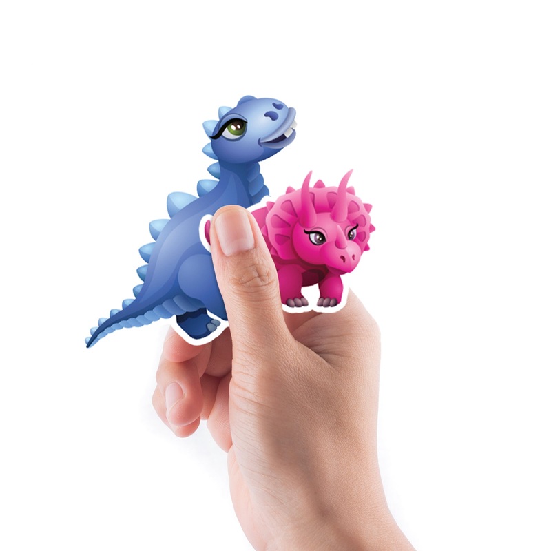 Sheet of 5 -Dinosaur: Dinosaur Friendly Vol 2 Minis        –   Removable    Adhesive Decal