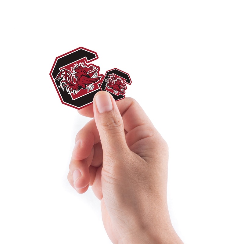 South Carolina Gamecocks – 5 Logo Minis (Mixed Sizes) – Official NCAA – Reusable Vinyl Decals