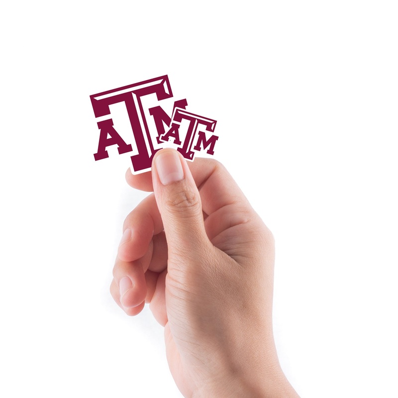 Texas A&M Aggies – 5 Logo Minis (Mixed Sizes) – Official NCAA – Reusable Vinyl Decals