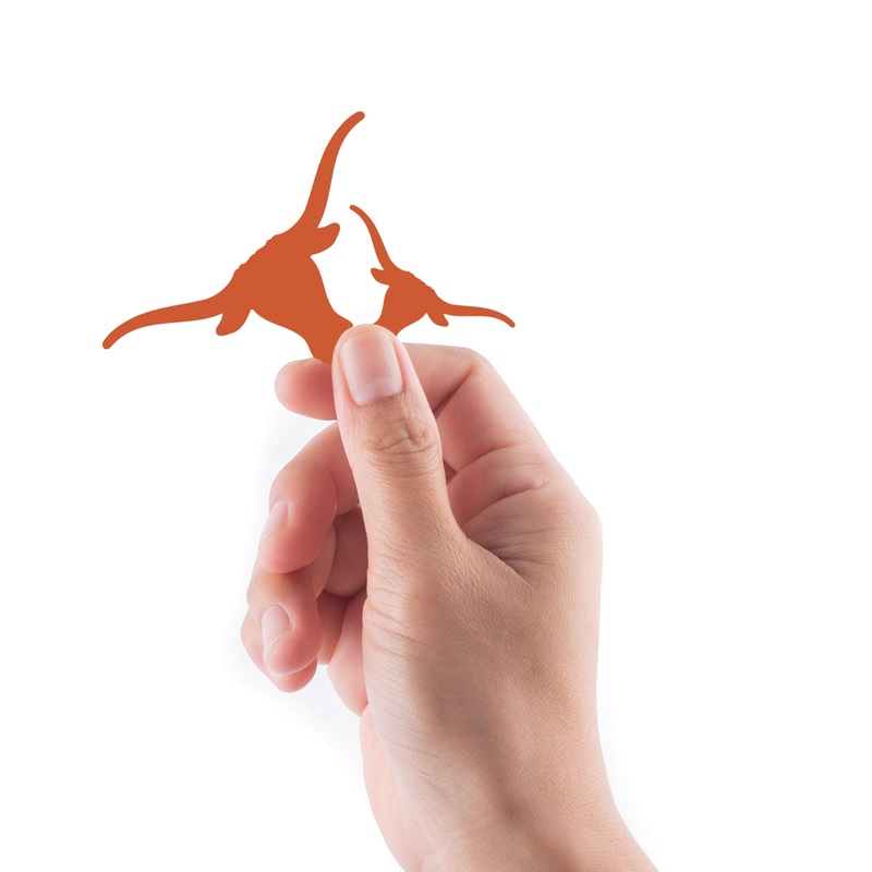 Texas Longhorns – 5 Logo Minis (Mixed Sizes) – Official NCAA – Reusable Vinyl Decals