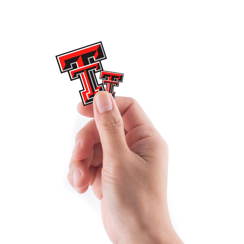 Texas Tech Red Raiders – 5 Logo Minis (Mixed Sizes) – Official NCAA – Reusable Vinyl Decals