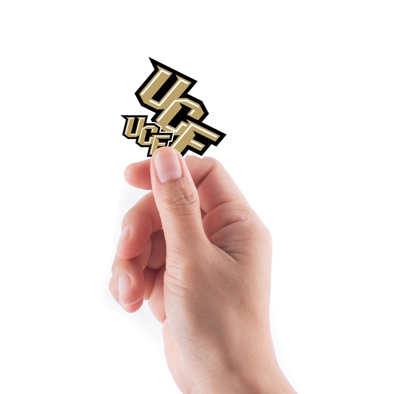 U of Central Florida: UCF Knights – 5 Logo Minis (Mixed Sizes) – Official NCAA – Reusable Vinyl Decals