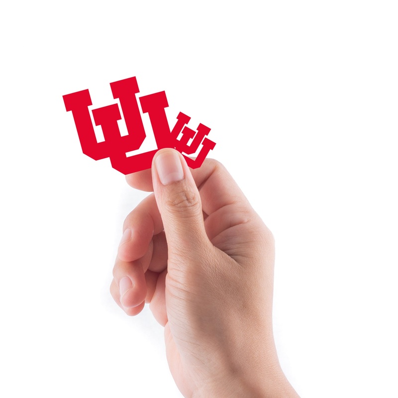 U of Utah – 5 Logo Minis (Mixed Sizes) – Official NCAA – Utah Utes – Reusable Vinyl Decals