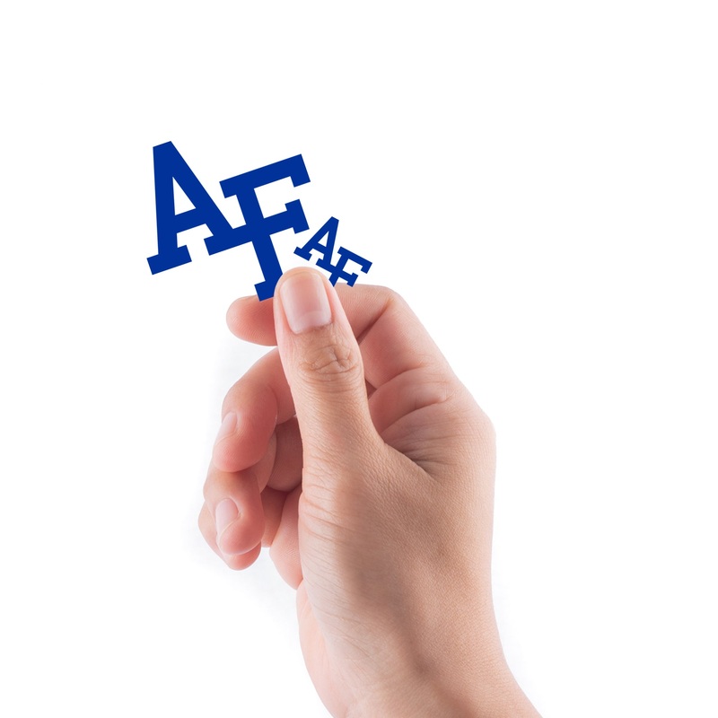 US Air Force Academy Falcons – 5 Logo Minis (Mixed Sizes) – Official NCAA – Reusable Vinyl Decals