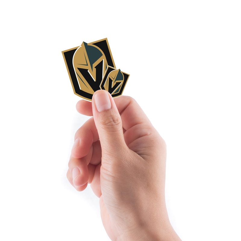 Vegas Golden Knights – 5 Logo Minis (Mixed Sizes) – Official NHL – Reusable Vinyl Decals