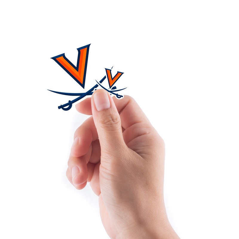 Virginia Cavaliers – 5 Logo Minis (Mixed Sizes) – Official NCAA – Reusable Vinyl Decals