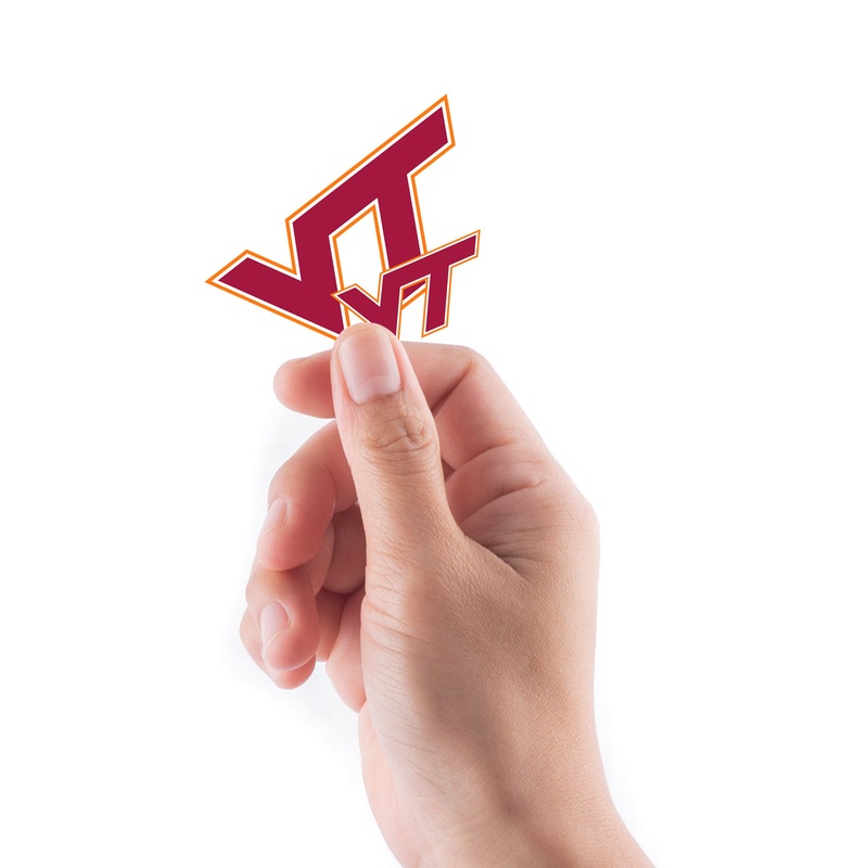 Virginia Tech Hokies – 5 Logo Minis (Mixed Sizes) – Official NCAA – Reusable Vinyl Decals