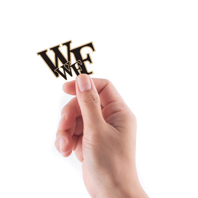Wake Forest Demon Deacons – 5 Logo Minis (Mixed Sizes) – Official NCAA – Reusable Vinyl Decals