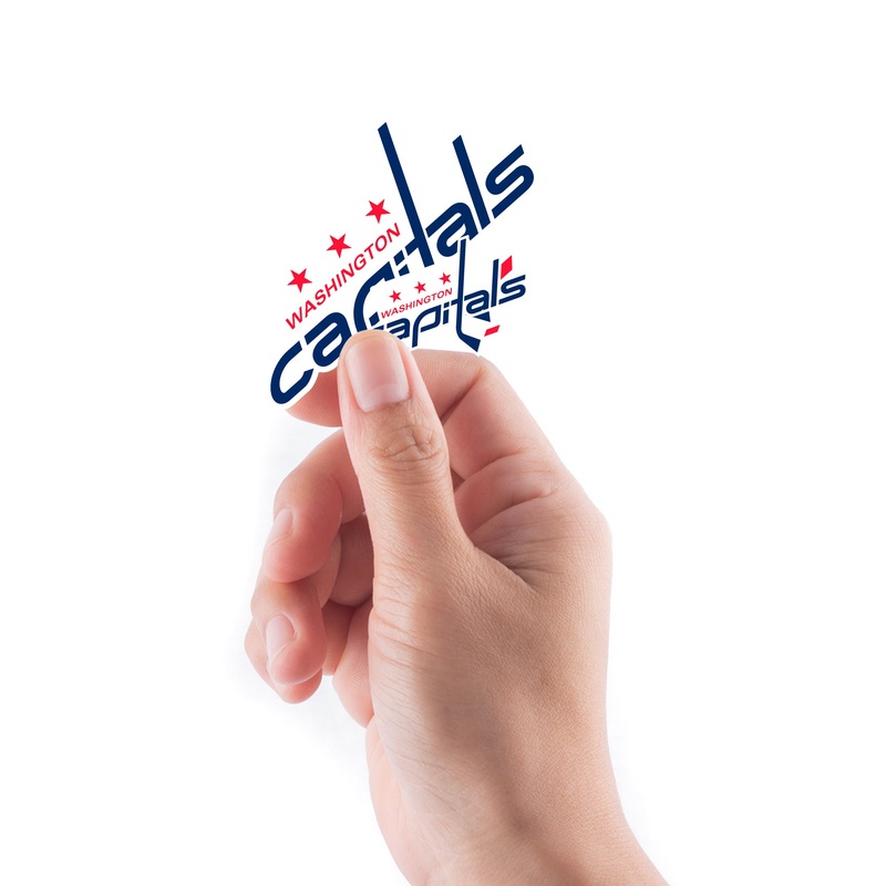 Washington Capitals – 5 Logo Minis (Mixed Sizes) – Official NHL – Reusable Vinyl Decals