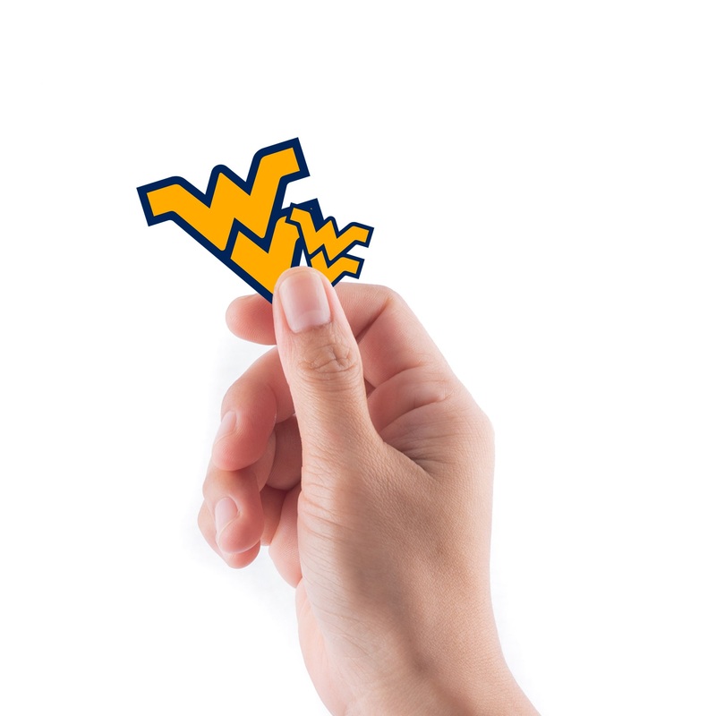 West Virginia Mountaineers – 5 Logo Minis (Mixed Sizes) – Official NCAA – Reusable Vinyl Decals