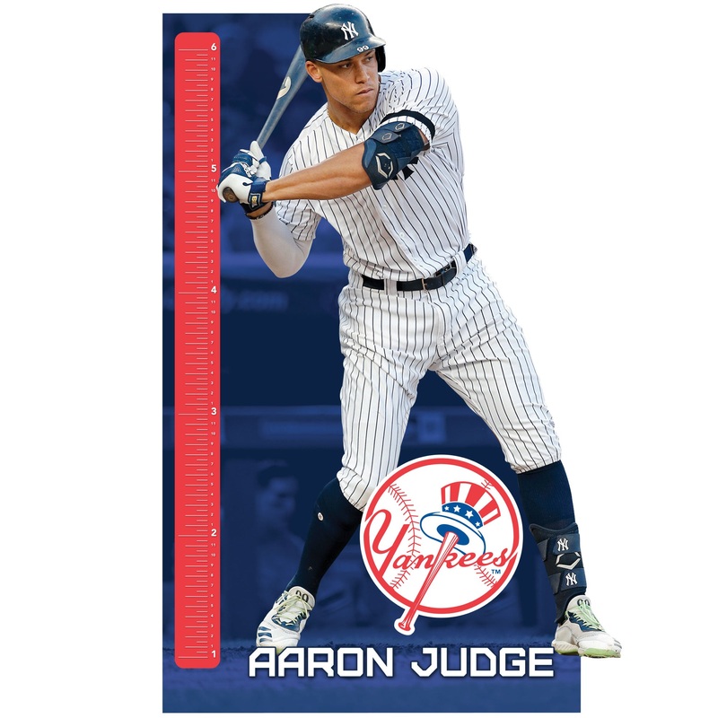 Aaron Judge – Growth Chart – Official MLB – New York Yankees – Reusable Vinyl Wall Decal