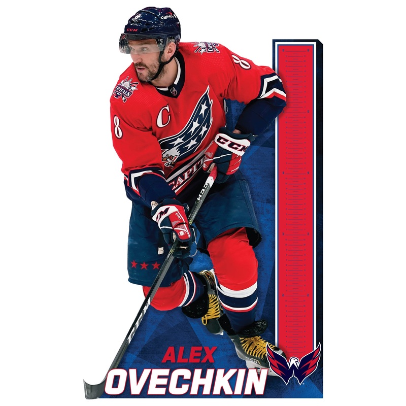 Alex Ovechkin – Growth Chart – Official NHL – Washington Capitals – Reusable Vinyl Wall Decal