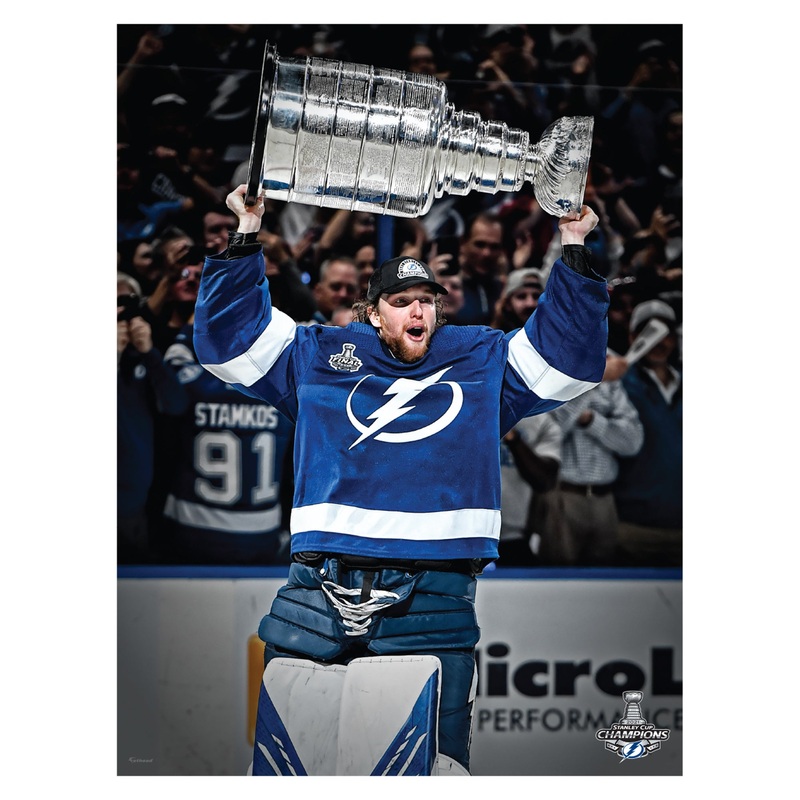 Andrei Vasilevskiy – 2020 Stanley Cup Hoist – Peel & Stick Poster – Official NHL – Tampa Bay Lightning – Reusable Vinyl Wall Decal