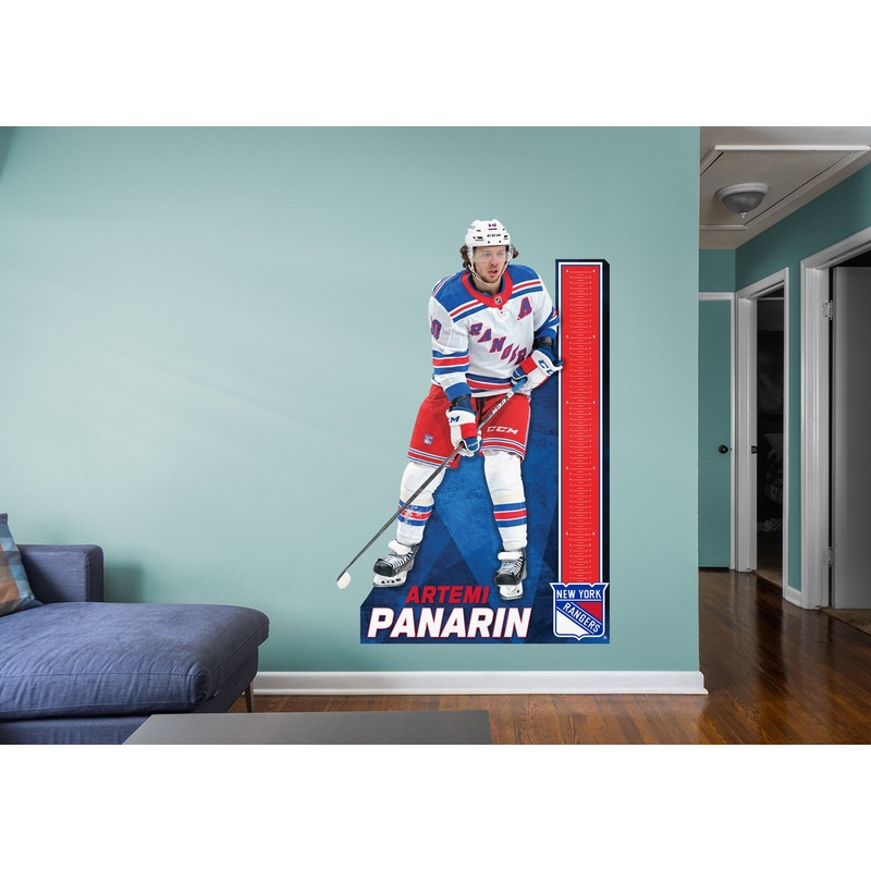 Artemi Panarin – Growth Chart – Official NHL – New York Rangers – Reusable Vinyl Wall Decal