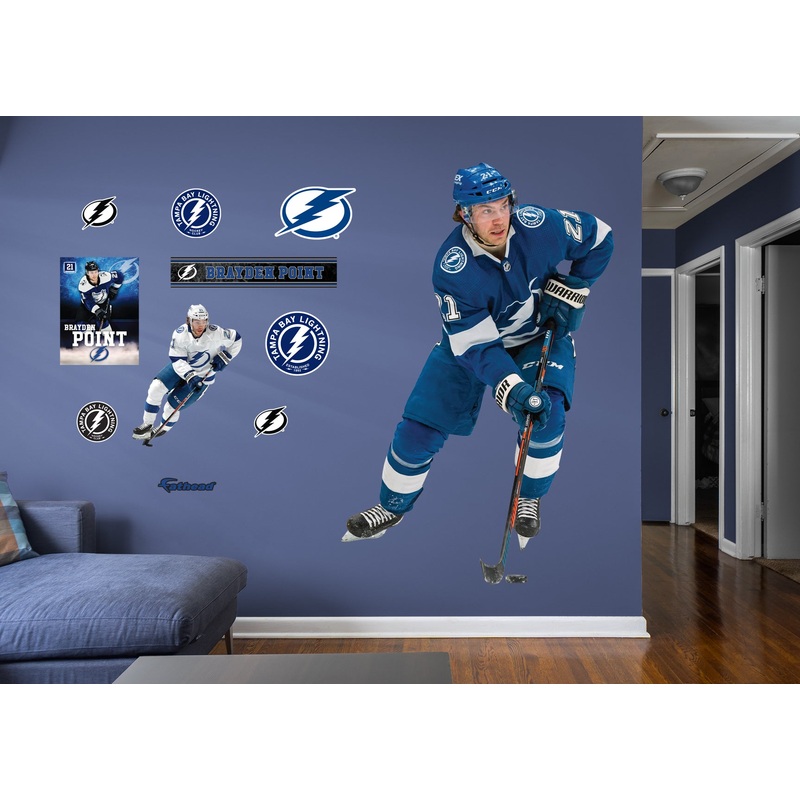 Brayden Point – RealBig Collection – Official NHL – Tampa Bay Lightning – Reusable Vinyl Wall Decals #1