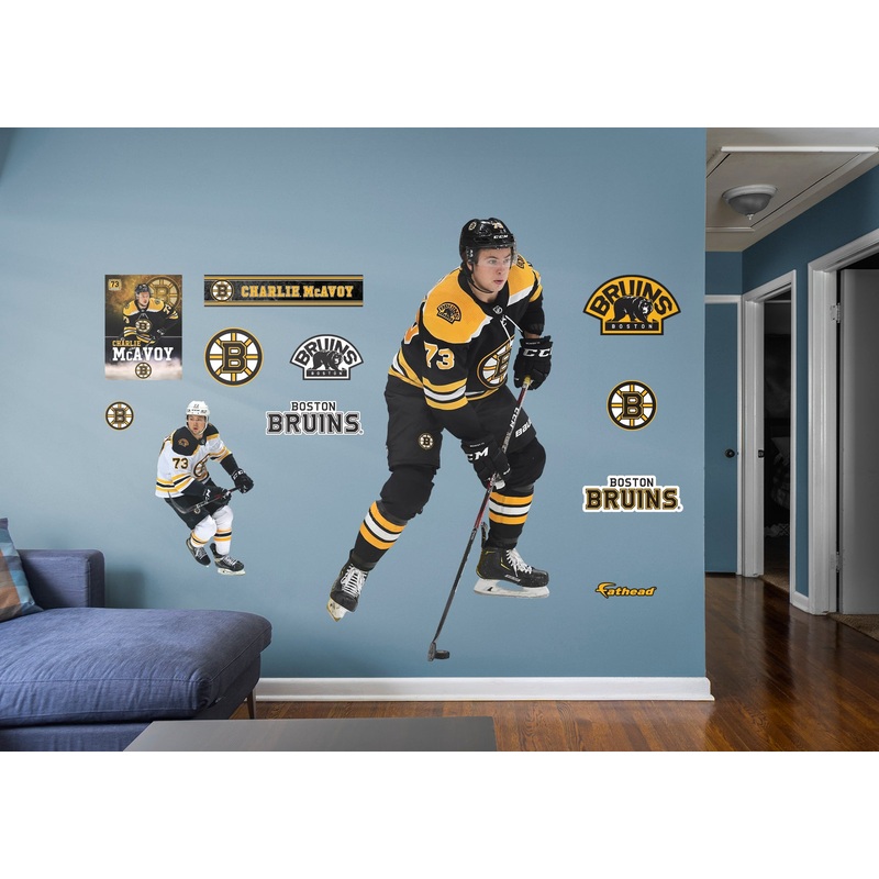 Charlie McAvoy – RealBig Collection – Official NHL – Boston Bruins – Reusable Vinyl Wall Decals #1